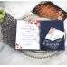 3D Wedding Invitation Card Dark-blue Laser Cut Paper